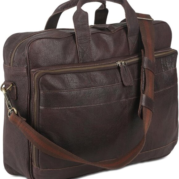 16 Inch Leather briefcases Laptop Messenger Bags for Men and Women Best Office S